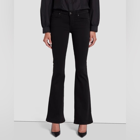 COPY - NWOT 7 For All Mankind Ali jeans in black, size 27. - Picture 2 of 11